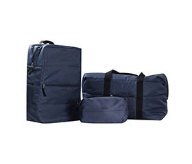 backpack duffle and toilet bag set of 3