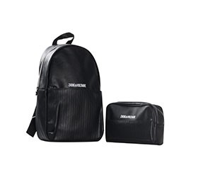 backpack and cosmetic pouch set of 2