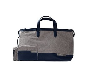 weekend bag and toilet bag